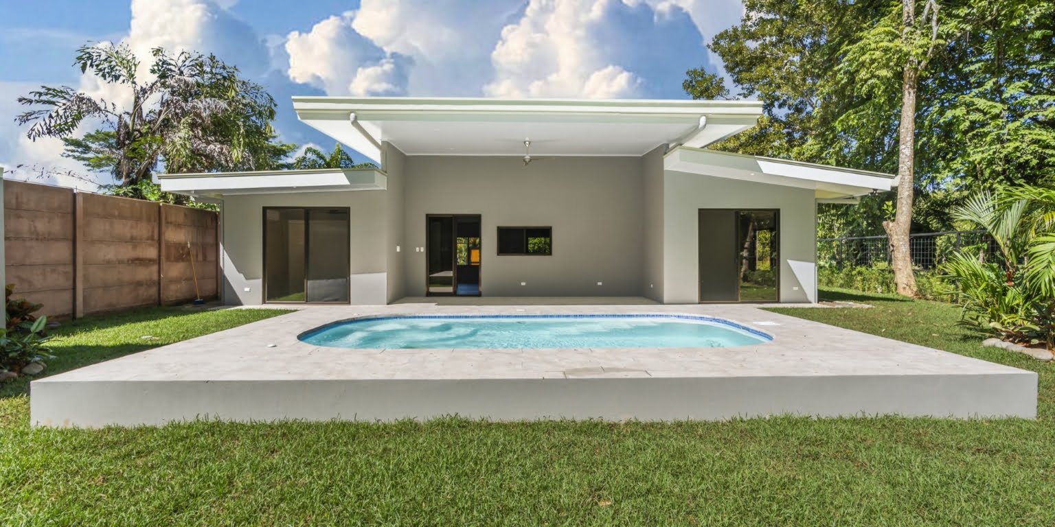 Brand New Modern-Style 3-Bedroom Home with Pool in Easy, Walk-to-Beach Location in Bahia near Uvita Costa Rica Brand New Modern-Style 3-Bedroom Home with Pool in Easy, Walk-to-Beach Location in Bahia near Uvita Costa Rica