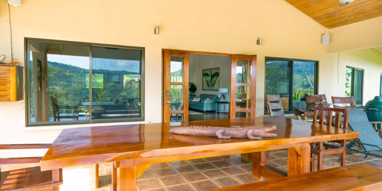 Surrounded by Mountains with Cacao Farm in Platanillo above Dominical Costa Rica Surrounded by Mountains with Cacao Farm in Platanillo above Dominical Costa Rica