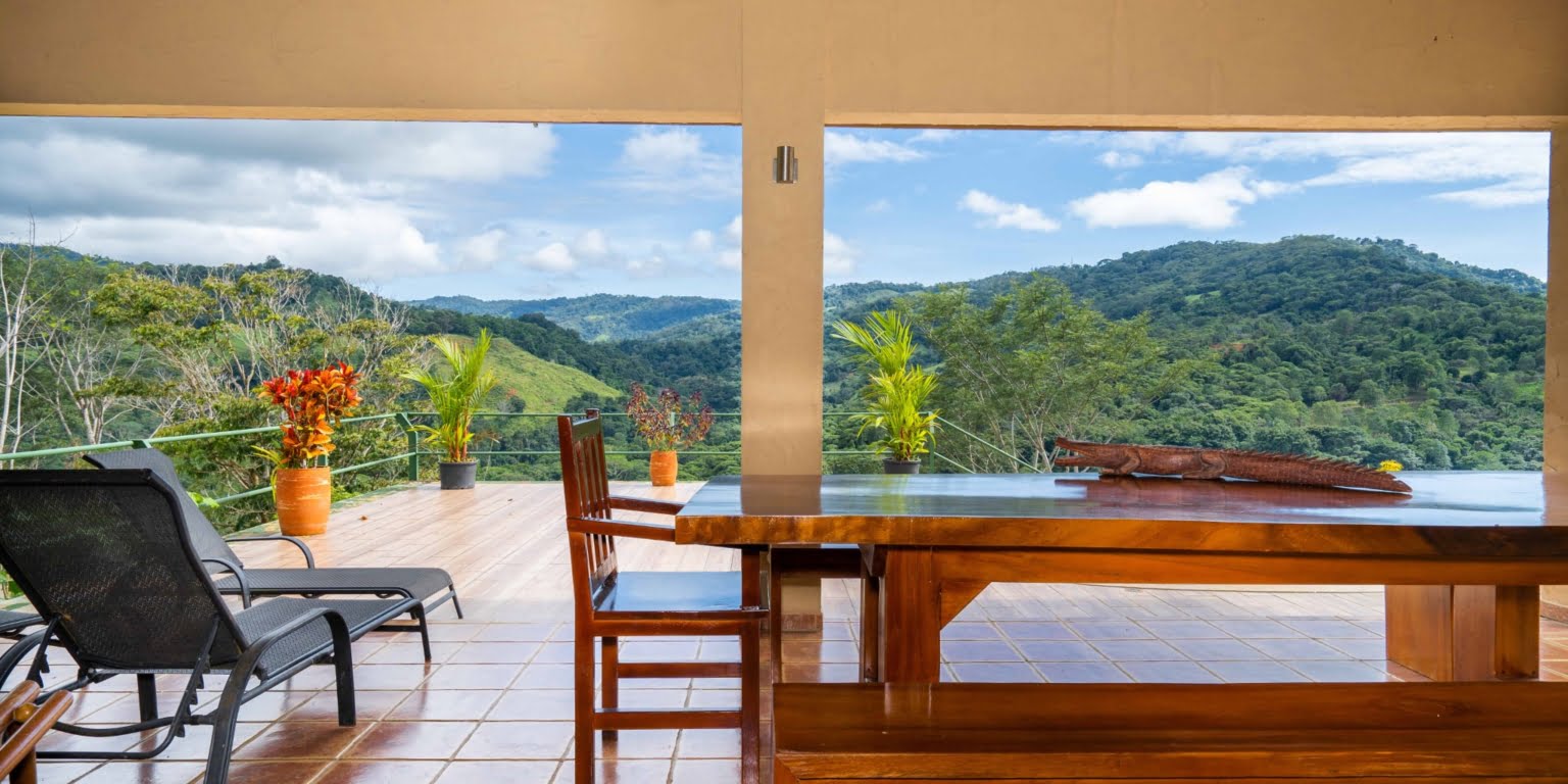 Surrounded by Mountains with Cacao Farm in Platanillo above Dominical Costa Rica Surrounded by Mountains with Cacao Farm in Platanillo above Dominical Costa Rica