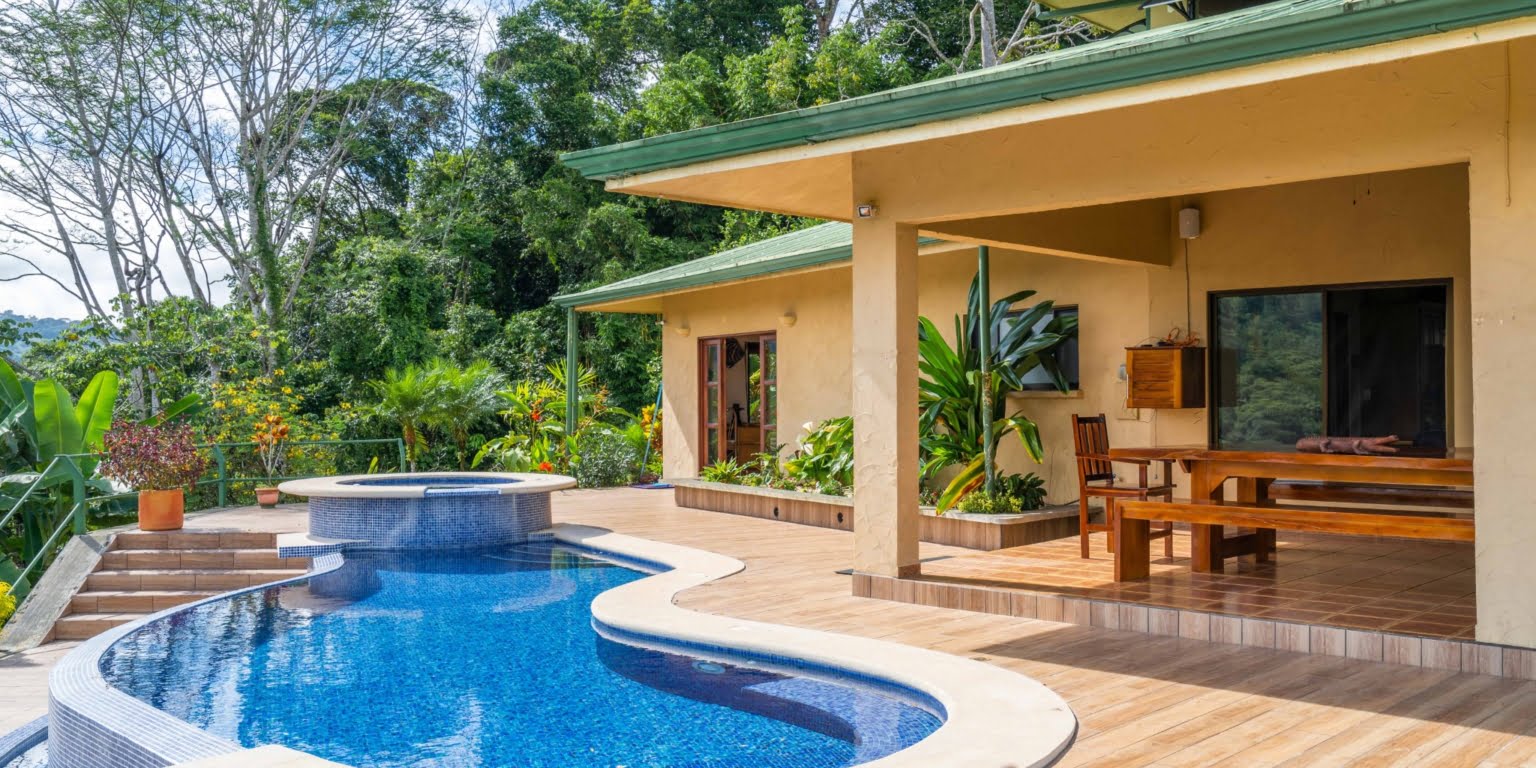 Country Club Feel Oasis Surrounded by Mountains with Cacao Farm in Platanillo above Dominical Costa Rica Country Club Feel Oasis Surrounded by Mountains with Cacao Farm in Platanillo above Dominical Costa Rica