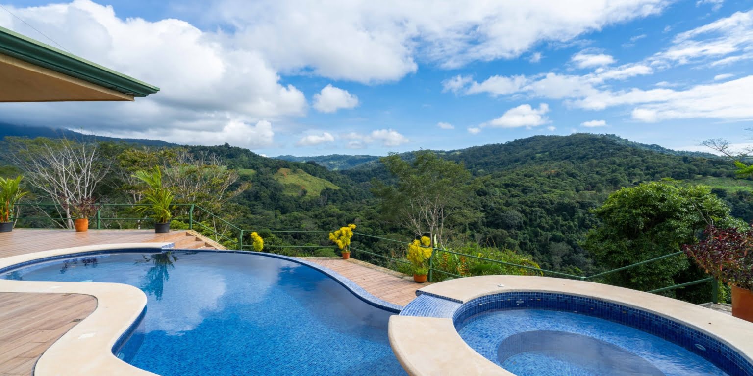 Country Club Feel Oasis Surrounded by Mountains with Cacao Farm in Platanillo above Dominical Costa Rica Country Club Feel Oasis Surrounded by Mountains with Cacao Farm in Platanillo above Dominical Costa Rica