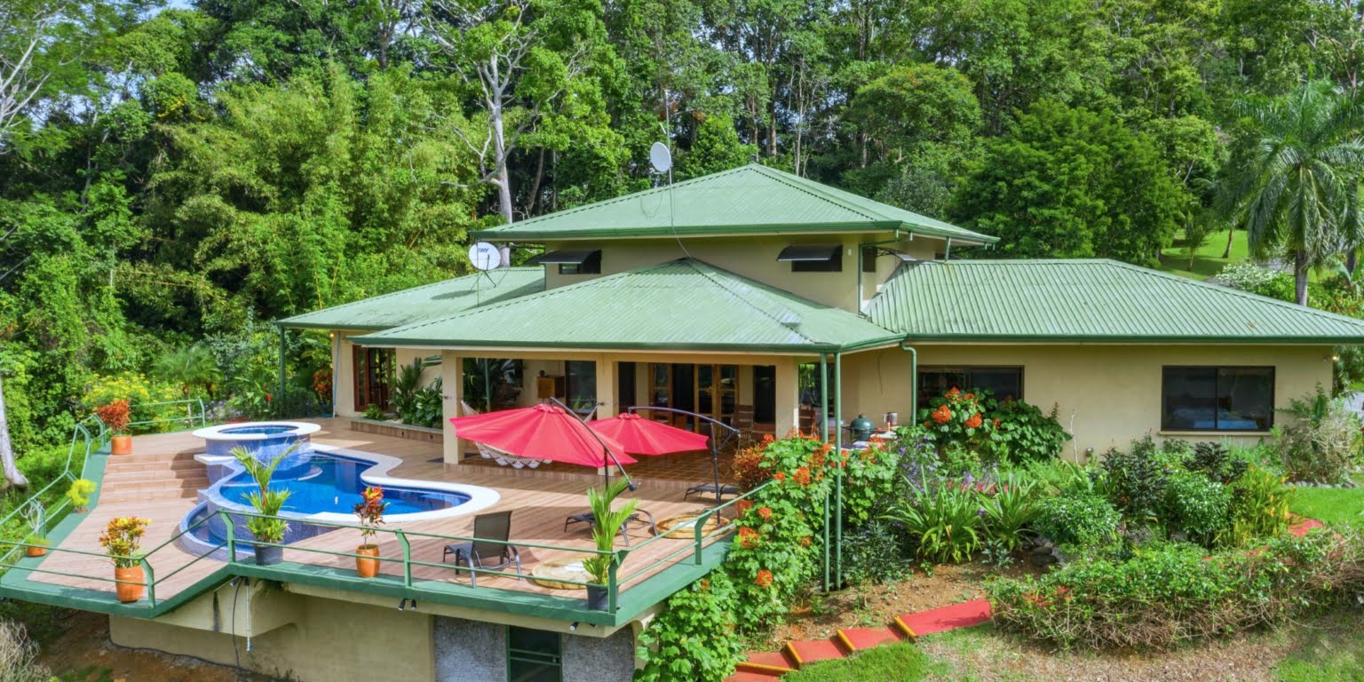 Country Club Feel Oasis Surrounded by Mountains with Cacao Farm in Platanillo above Dominical Costa Rica Country Club Feel Oasis Surrounded by Mountains with Cacao Farm in Platanillo above Dominical Costa Rica