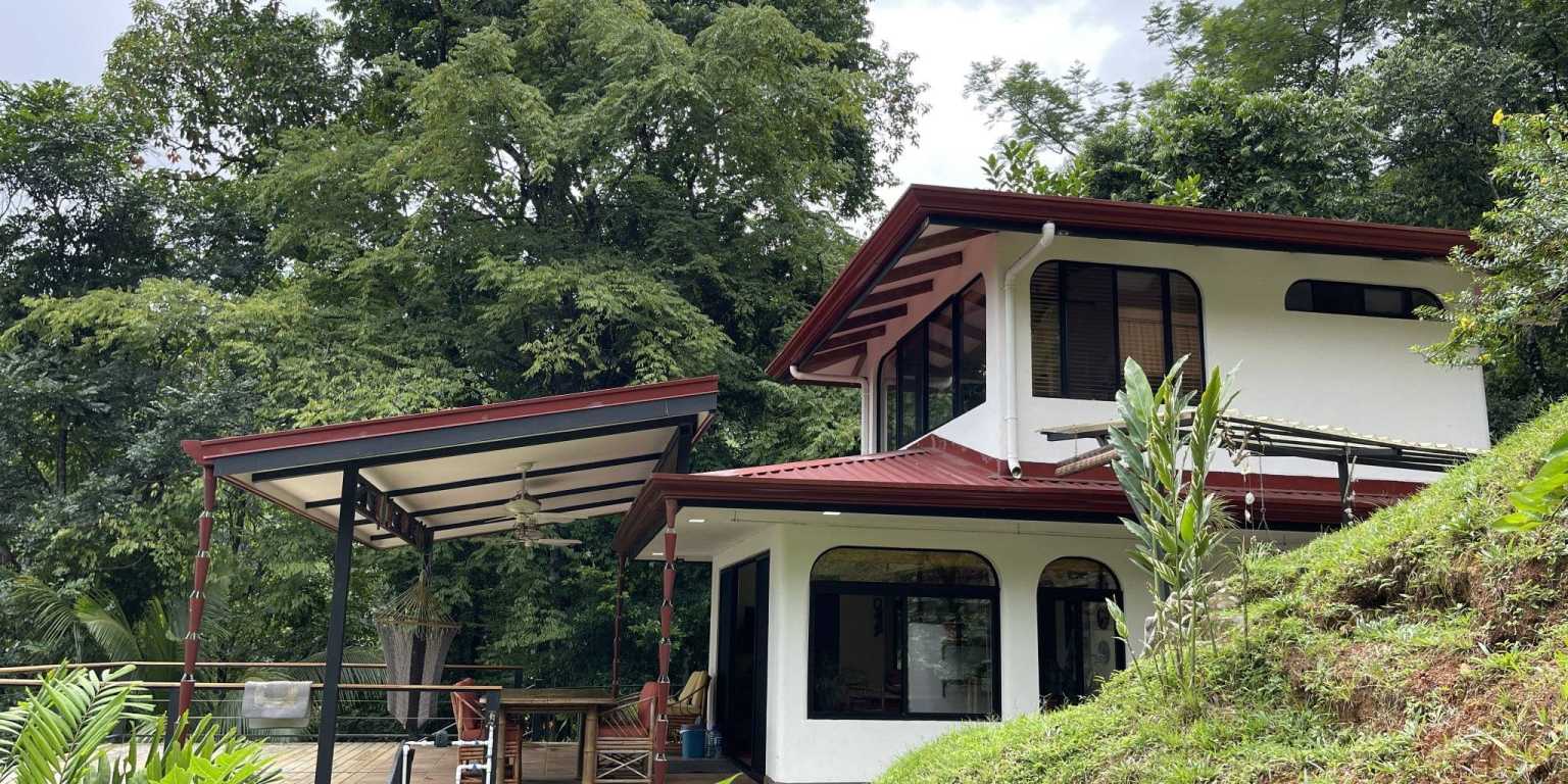 IMG_5464 Sunset Ocean View 1-Bedroom Home with Guest Cabin Surrounded by Rainforest in Uvita Costa Rica