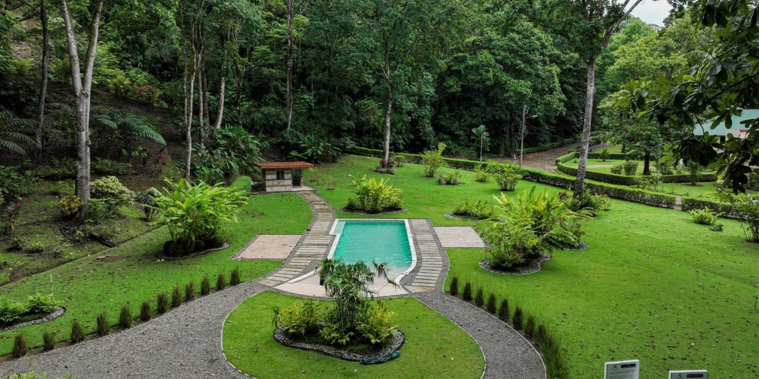42. Pool Two-Bedroom Jungle View Home in Gated Community with Community Waterfall & Pool in Tres Rios Costa Rica