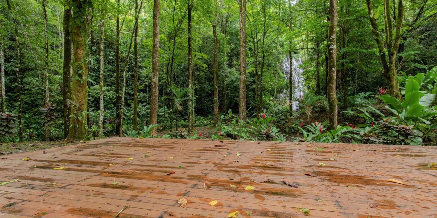 40. Yoga Platform Two-Bedroom Jungle View Home in Gated Community with Community Waterfall & Pool in Tres Rios Costa Rica