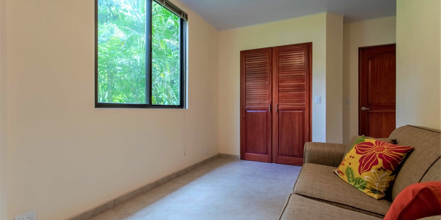 26. Lower Bedroom Two-Bedroom Jungle View Home in Gated Community with Community Waterfall & Pool in Tres Rios Costa Rica