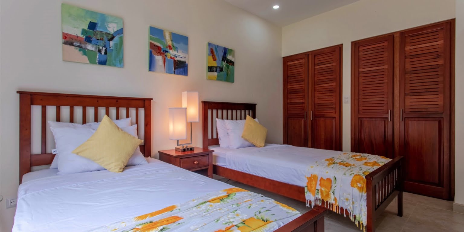 22. Guest Bedroom Two-Bedroom Jungle View Home in Gated Community with Community Waterfall & Pool in Tres Rios Costa Rica