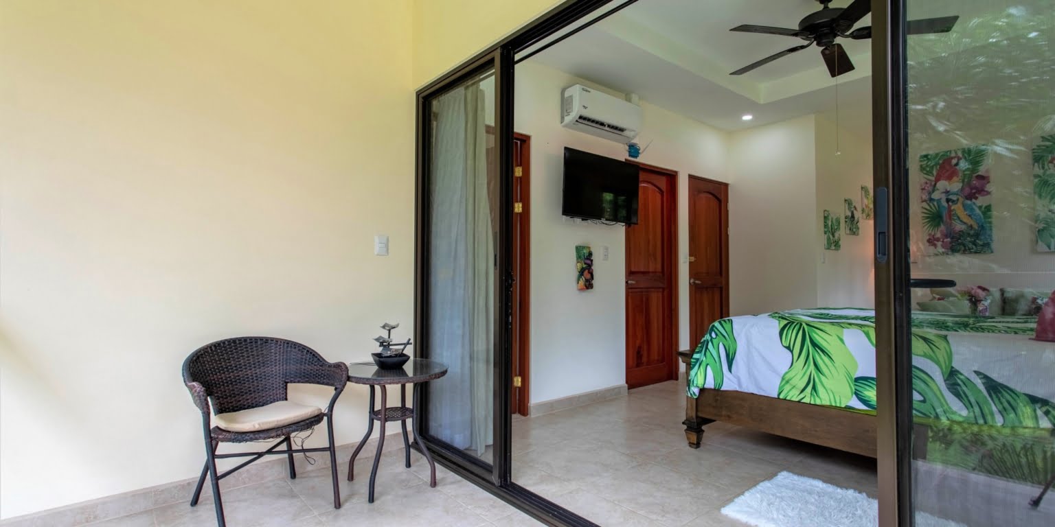 16. Master Balcony- Two-Bedroom Jungle View Home in Gated Community with Community Waterfall & Pool in Tres Rios Costa Rica