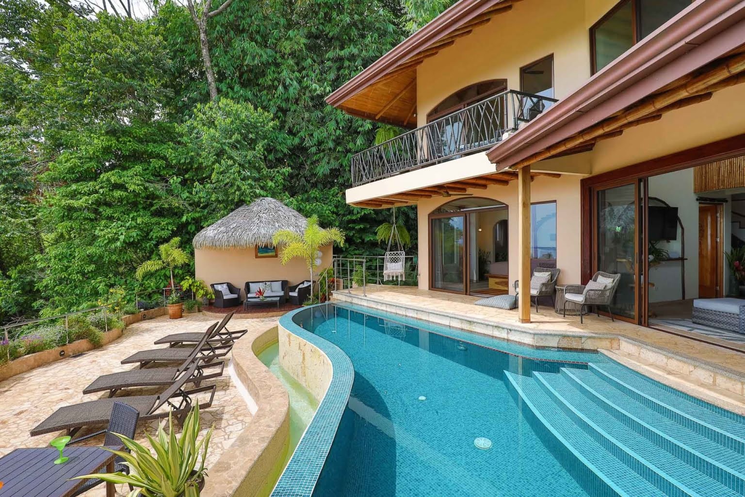 pool_19 Tropical Luxury 9-Bedroom Home in Gated Community above Dominicalito Costa Rica