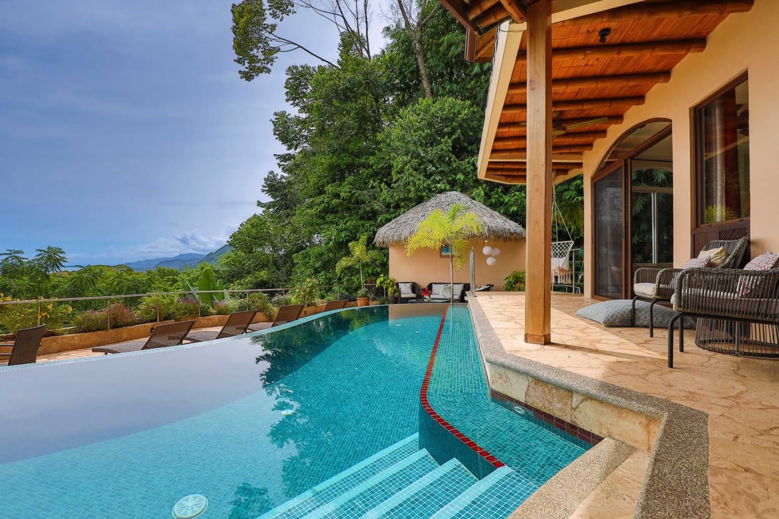 pool_18 Tropical Luxury 9-Bedroom Home in Gated Community above Dominicalito Costa Rica