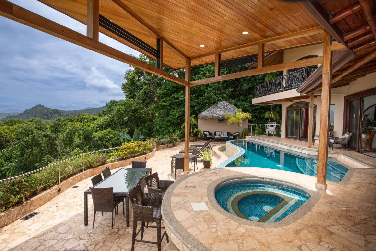 pool_16 Tropical Luxury 9-Bedroom Home in Gated Community above Dominicalito Costa Rica