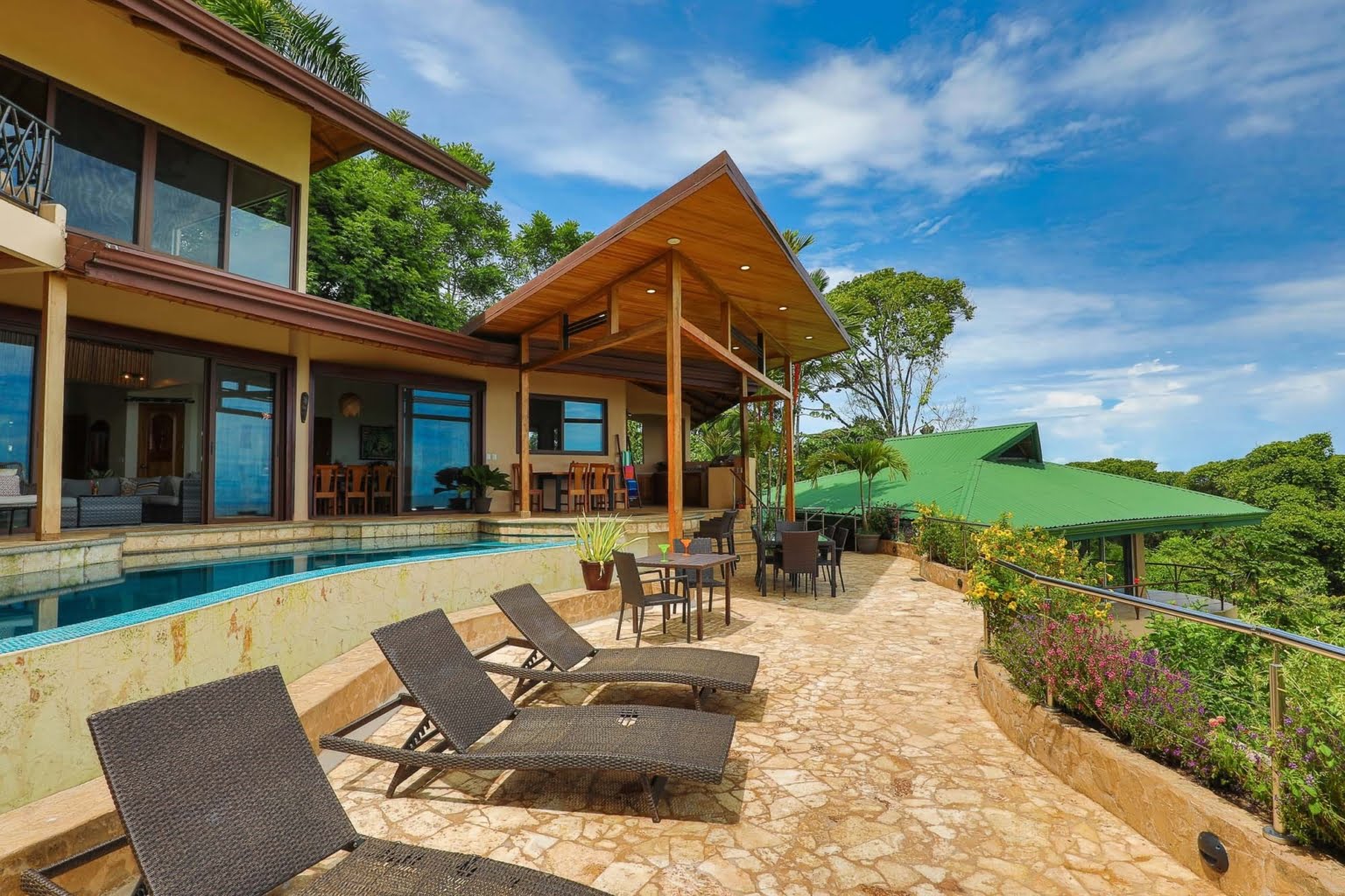 pool_15 Tropical Luxury 9-Bedroom Home in Gated Community above Dominicalito Costa Rica