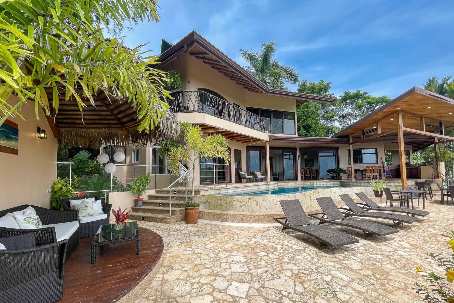 pool_13 Tropical Luxury 9-Bedroom Home in Gated Community above Dominicalito Costa Rica