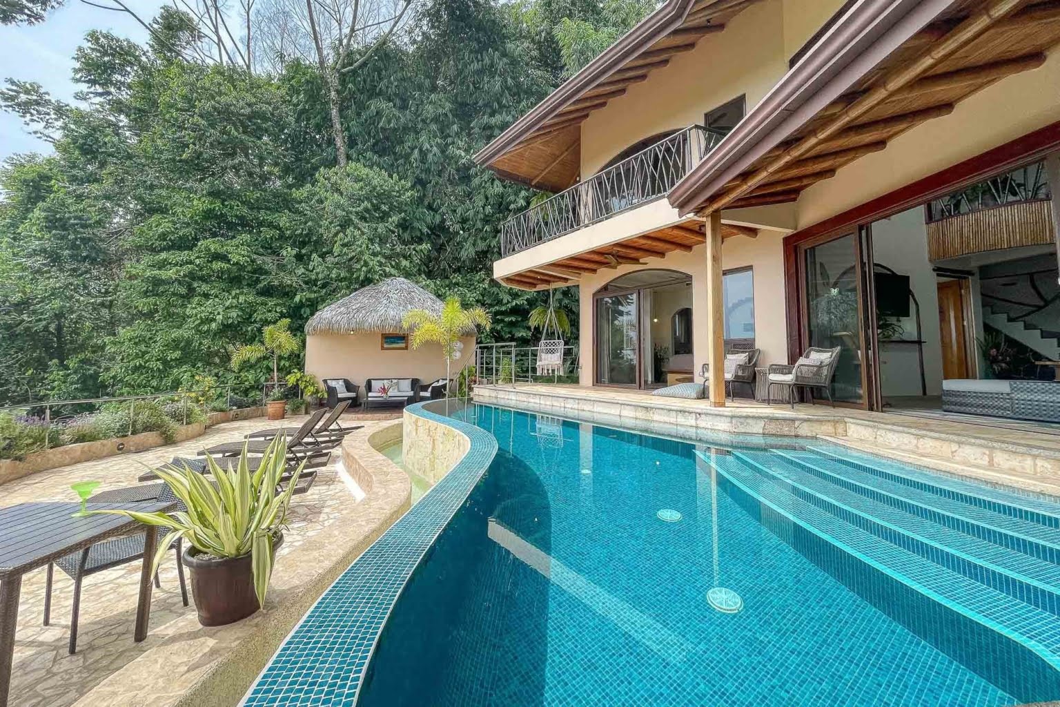 pool_12 Tropical Luxury 9-Bedroom Home in Gated Community above Dominicalito Costa Rica