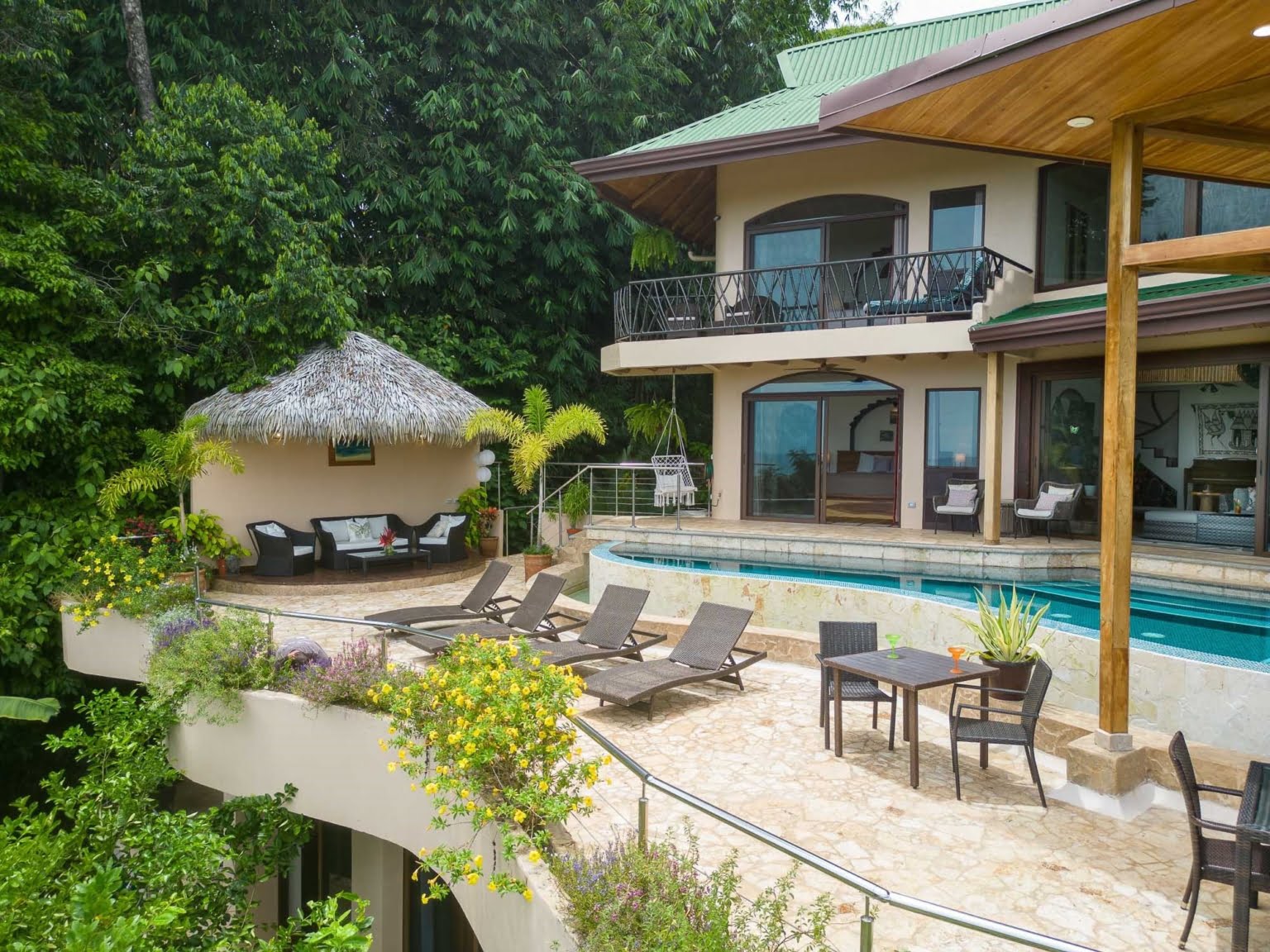 pool_4 Tropical Luxury 9-Bedroom Home in Gated Community above Dominicalito Costa Rica