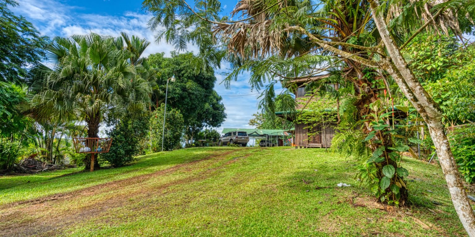 Lot-42 Easy Access Ocean View Lot in Uvita with Existing Simple Casita, Rancho & Pool and Ready to Build more in Uvita Costa Rica