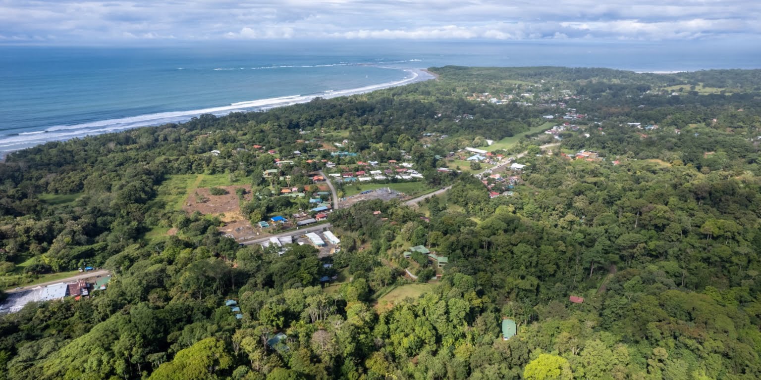 Lot-18 Easy Access Ocean View Lot in Uvita with Existing Simple Casita, Rancho & Pool and Ready to Build more in Uvita Costa Rica