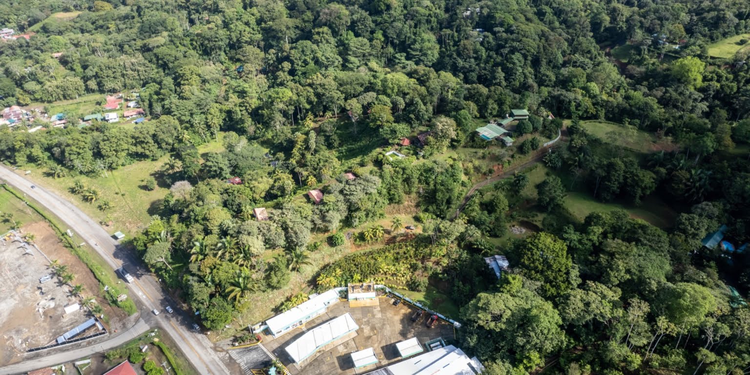 Lot-10 Easy Access Ocean View Lot in Uvita with Existing Simple Casita, Rancho & Pool and Ready to Build more in Uvita Costa Rica