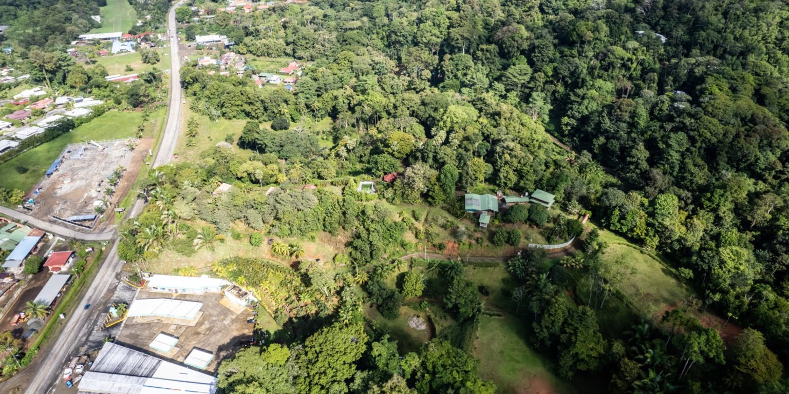 Lot-9 Easy Access Ocean View Lot in Uvita with Existing Simple Casita, Rancho & Pool and Ready to Build more in Uvita Costa Rica