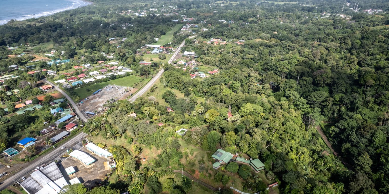 Lot-7 Easy Access Ocean View Lot in Uvita with Existing Simple Casita, Rancho & Pool and Ready to Build more in Uvita Costa Rica