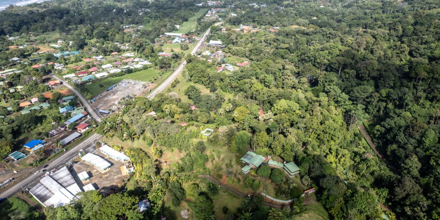 Lot-6 Easy Access Ocean View Lot in Uvita with Existing Simple Casita, Rancho & Pool and Ready to Build more in Uvita Costa Rica