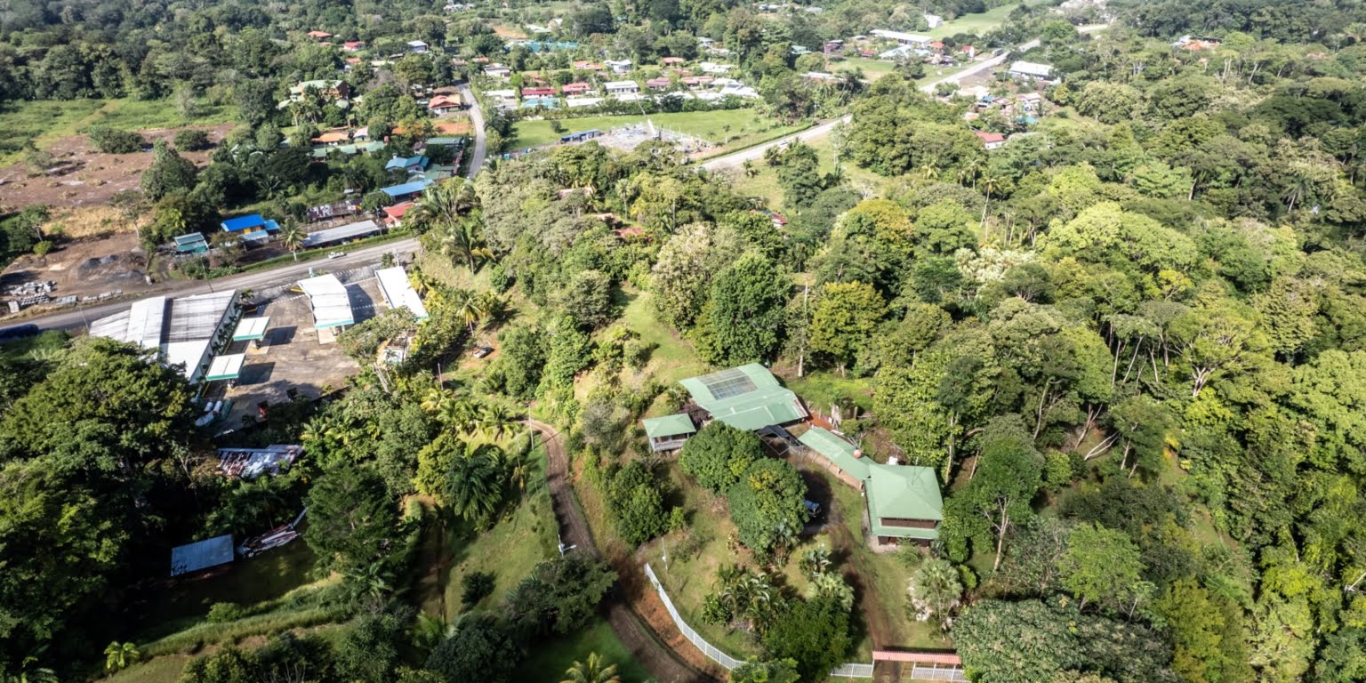 Lot-4 Easy Access Ocean View Lot in Uvita with Existing Simple Casita, Rancho & Pool and Ready to Build more in Uvita Costa Rica
