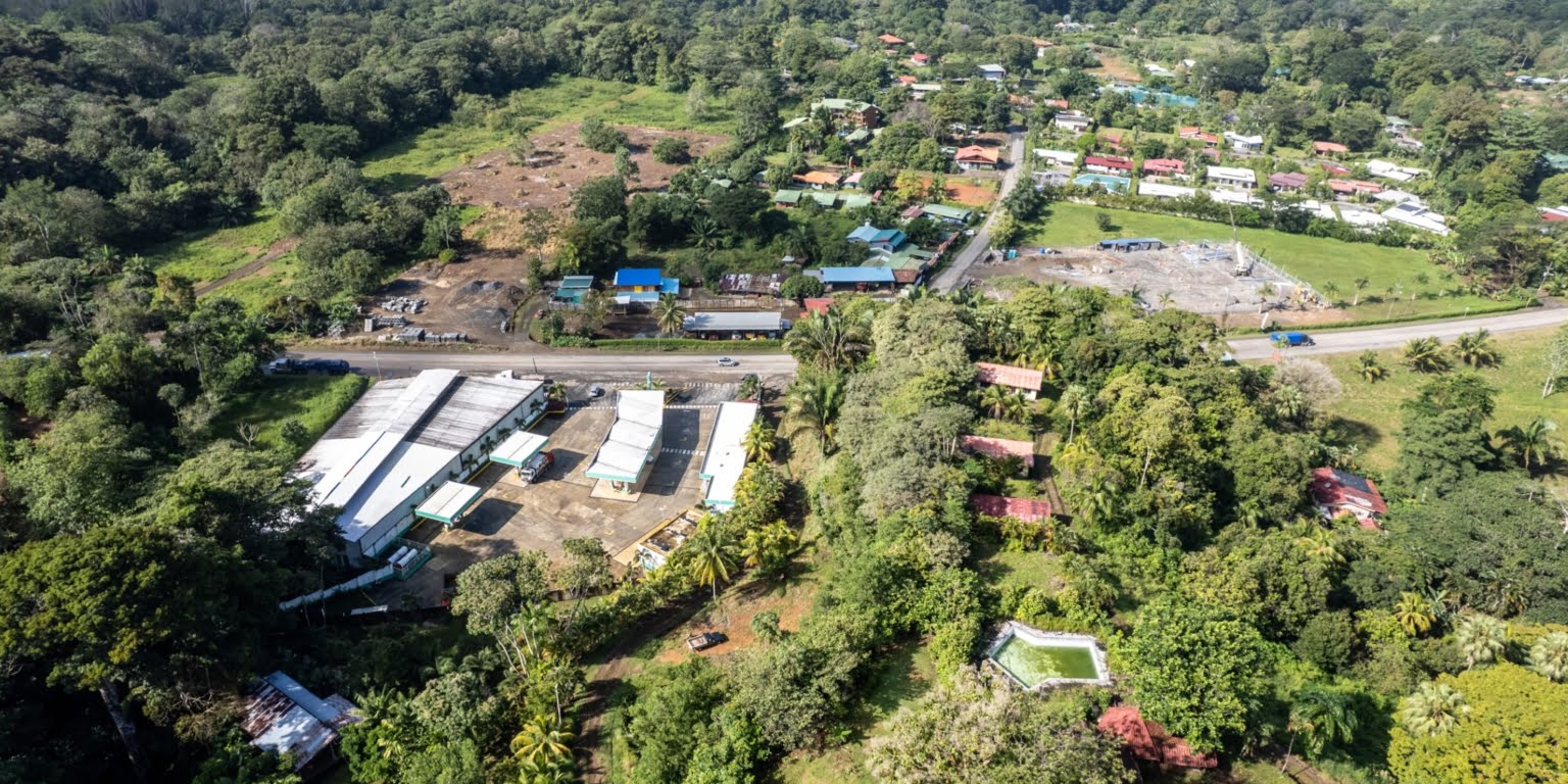 Lot-2 Easy Access Ocean View Lot in Uvita with Existing Simple Casita, Rancho & Pool and Ready to Build more in Uvita Costa Rica