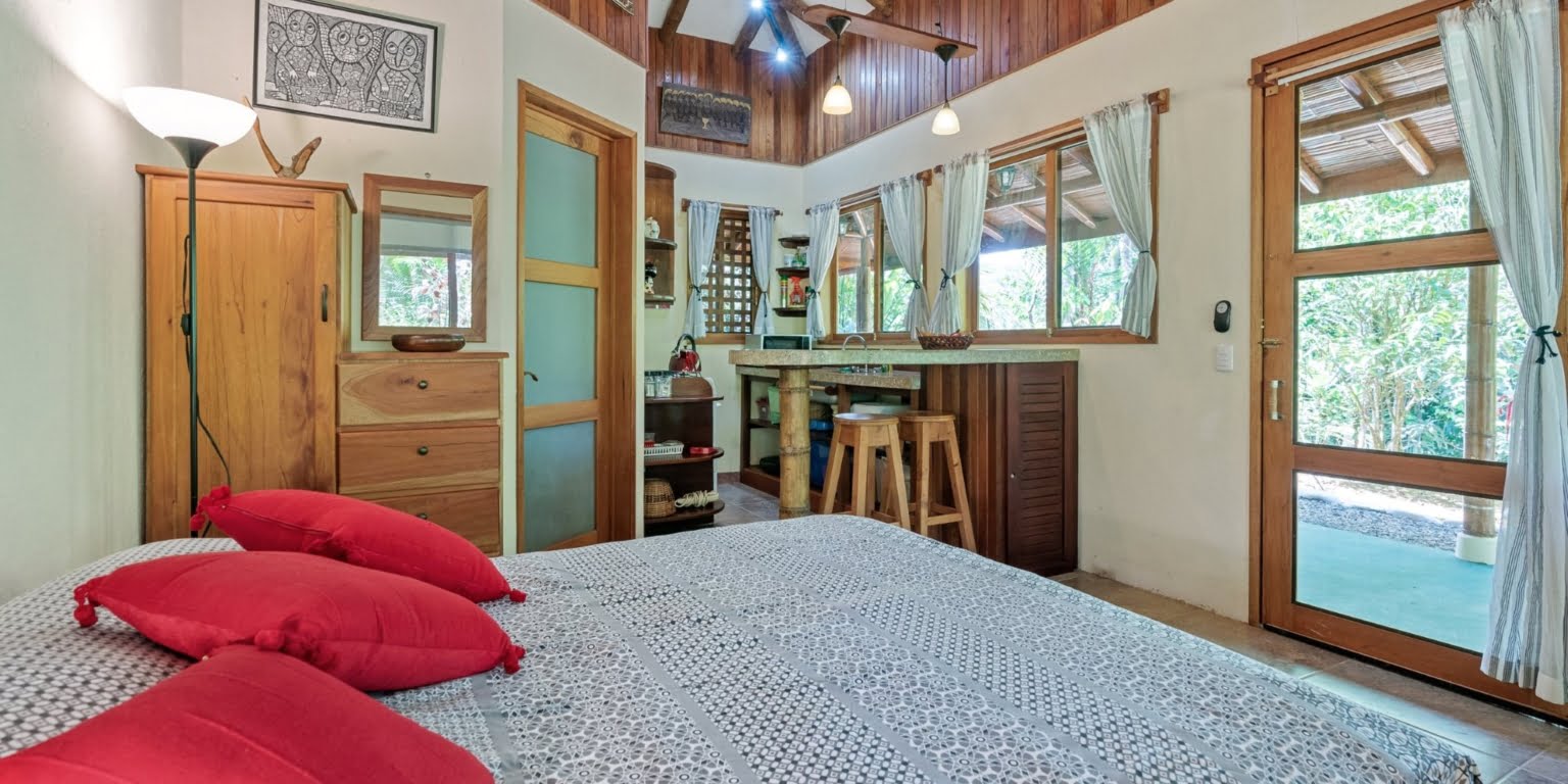Natural Zen 2-Bedroom Home plus Guest Cabin with Jungle All Around in Lagunas above Dominical Costa Rica