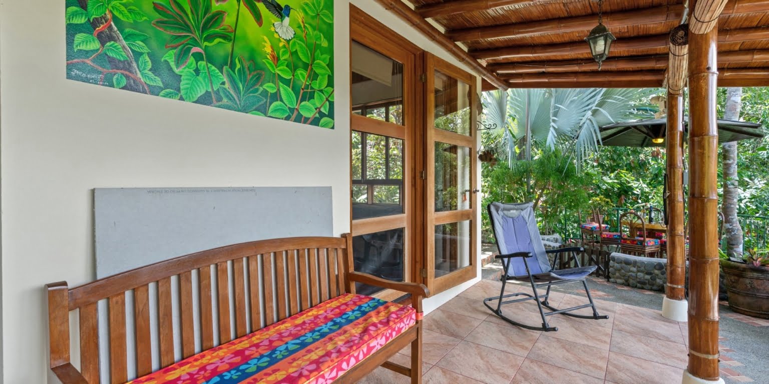 Natural Zen 2-Bedroom Home plus Guest Cabin with Jungle All Around in Lagunas above Dominical Costa Rica