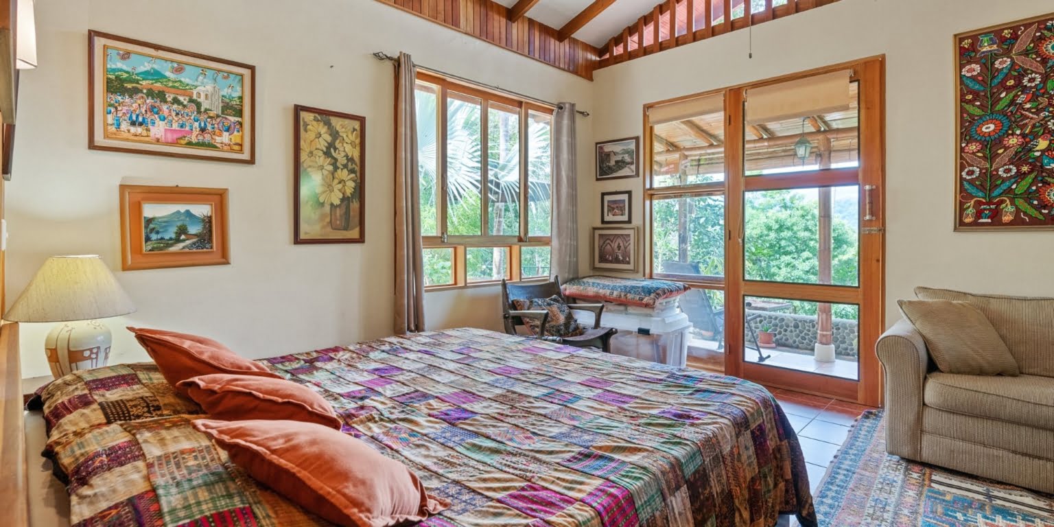 Natural Zen 2-Bedroom Home plus Guest Cabin with Jungle All Around in Lagunas above Dominical Costa Rica
