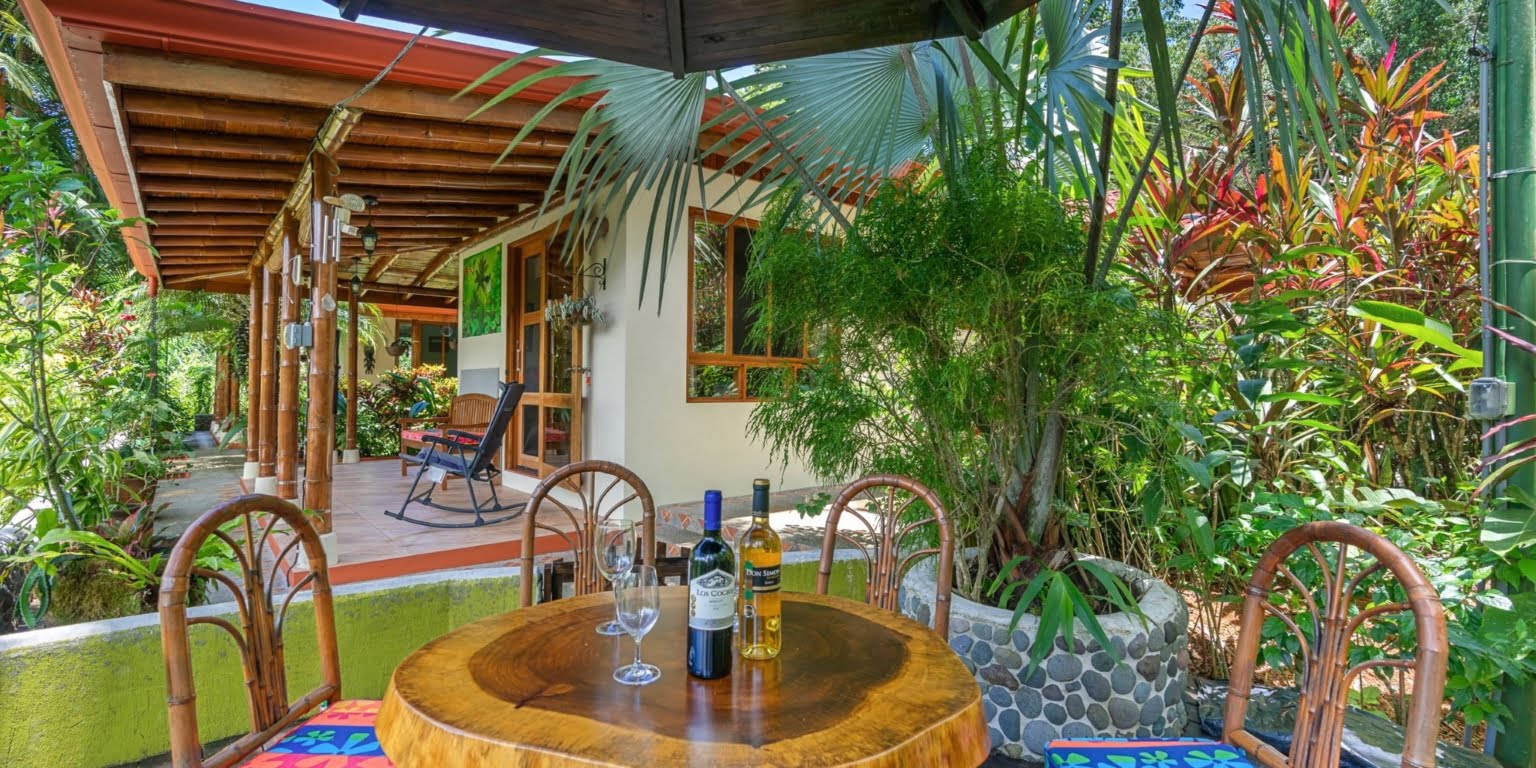 Natural Zen 2-Bedroom Home plus Guest Cabin with Jungle All Around in Lagunas above Dominical Costa Rica