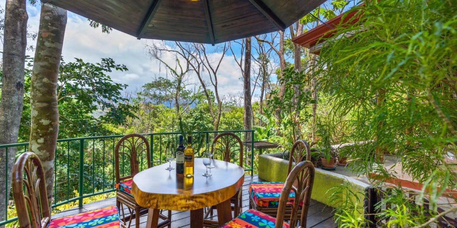 Natural Zen 2-Bedroom Home plus Guest Cabin with Jungle All Around in Lagunas above Dominical Costa Rica