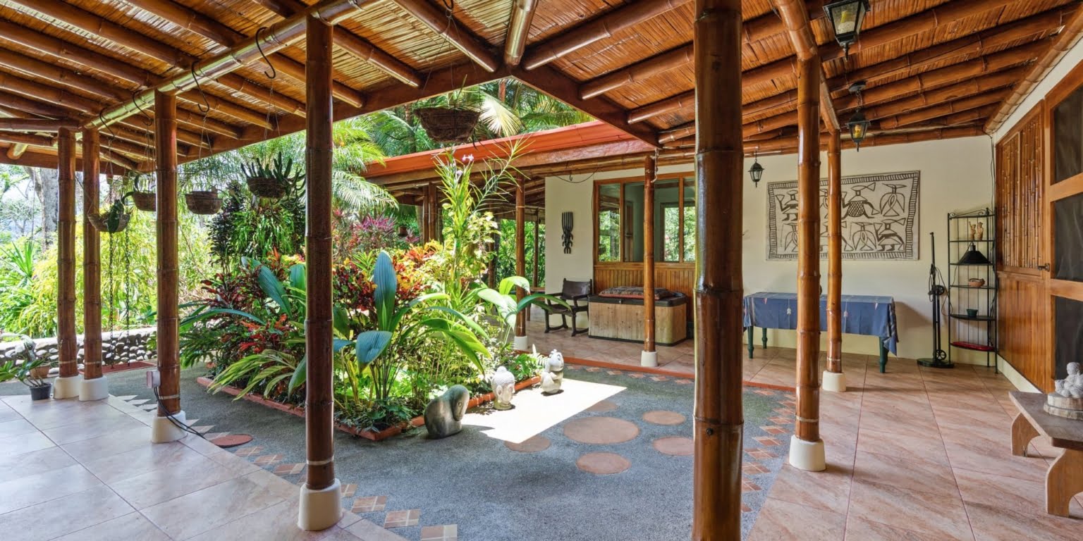 Natural Zen 2-Bedroom Home plus Guest Cabin with Jungle All Around in Lagunas above Dominical Costa Rica