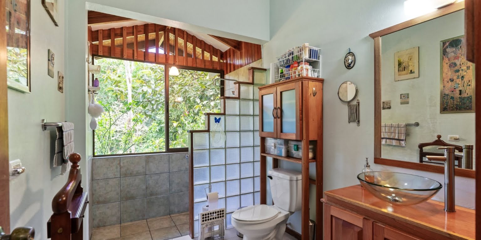 Natural Zen 2-Bedroom Home plus Guest Cabin with Jungle All Around in Lagunas above Dominical Costa Rica
