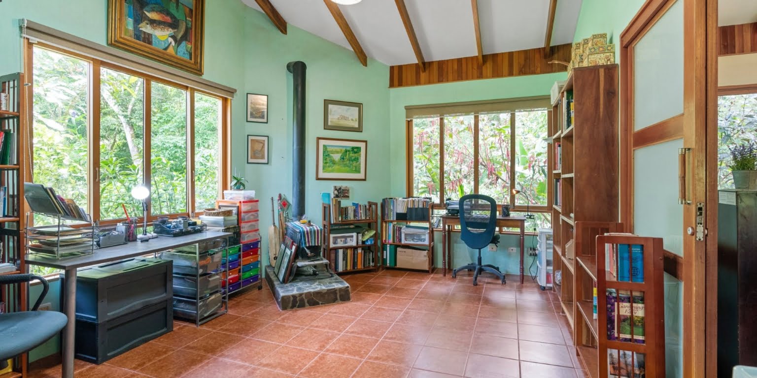 Natural Zen 2-Bedroom Home plus Guest Cabin with Jungle All Around in Lagunas above Dominical Costa Rica