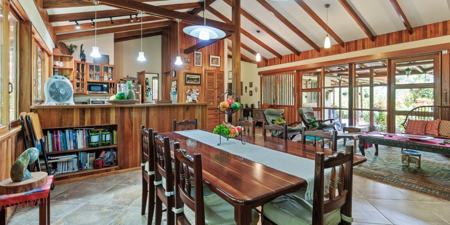 Natural Zen 2-Bedroom Home plus Guest Cabin with Jungle All Around in Lagunas above Dominical Costa Rica