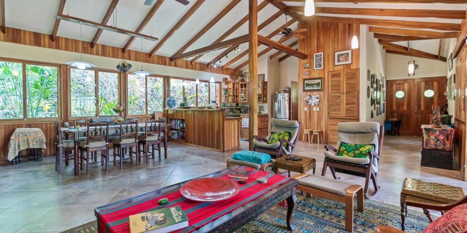Natural Zen 2-Bedroom Home plus Guest Cabin with Jungle All Around in Lagunas above Dominical Costa Rica