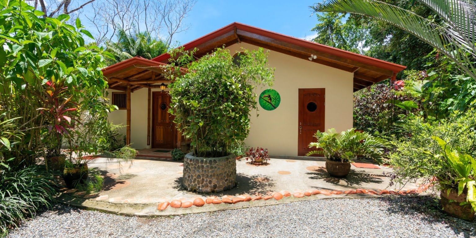 Natural Zen 2-Bedroom Home plus Guest Cabin with Jungle All Around in Lagunas above Dominical Costa Rica
