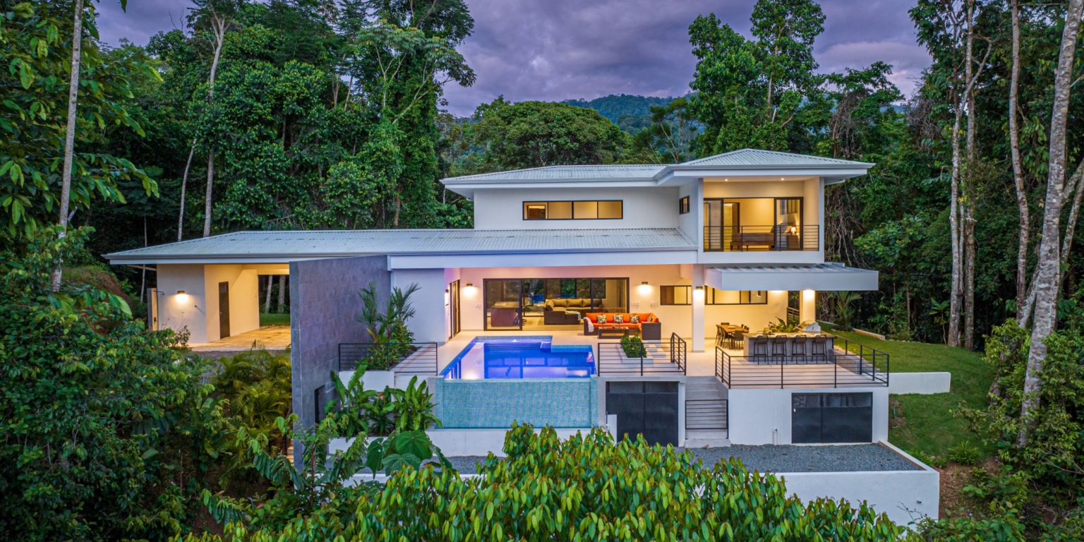 Newly Built, Outstanding Uvita Gem, Hidden in the Jungle Canopy with Ocean & Mountain Views in Uvita Costa Rica