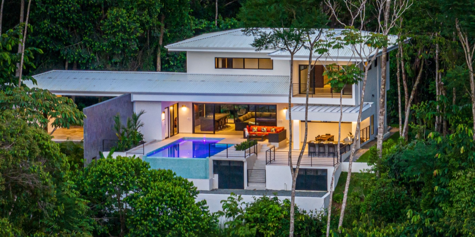 Newly Built, Outstanding Uvita Gem, Hidden in the Jungle Canopy with Ocean & Mountain Views in Uvita Costa Rica