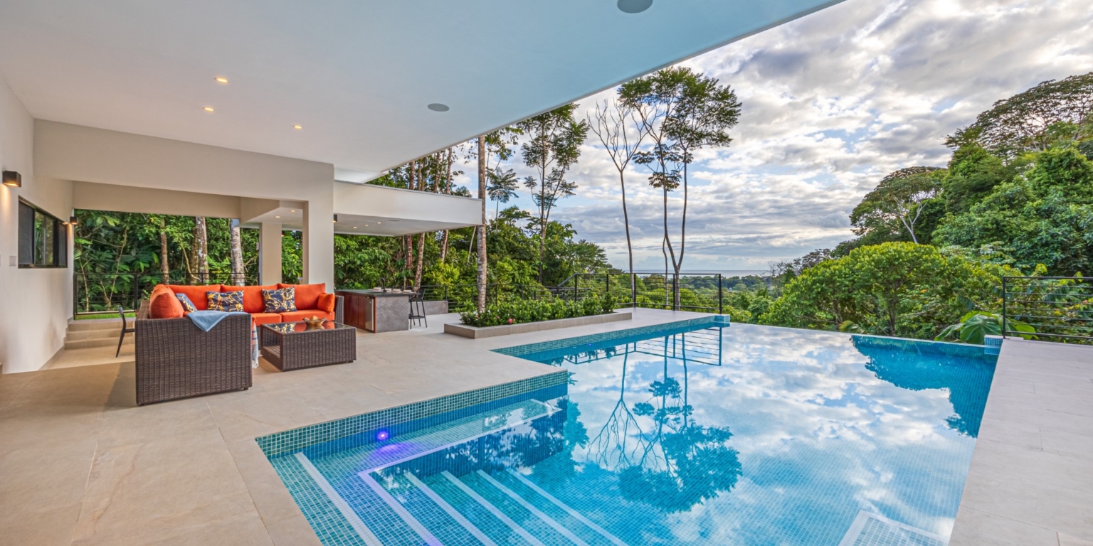 Newly Built, Outstanding Uvita Gem, Hidden in the Jungle Canopy with Ocean & Mountain Views in Uvita Costa Rica