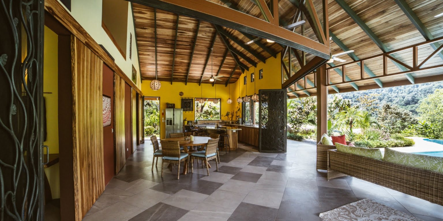Pat-CR-HOME-18 Rainforest Jungle Retreat Home on 5.24 Acres in Portalon near Dominical Costa Rica