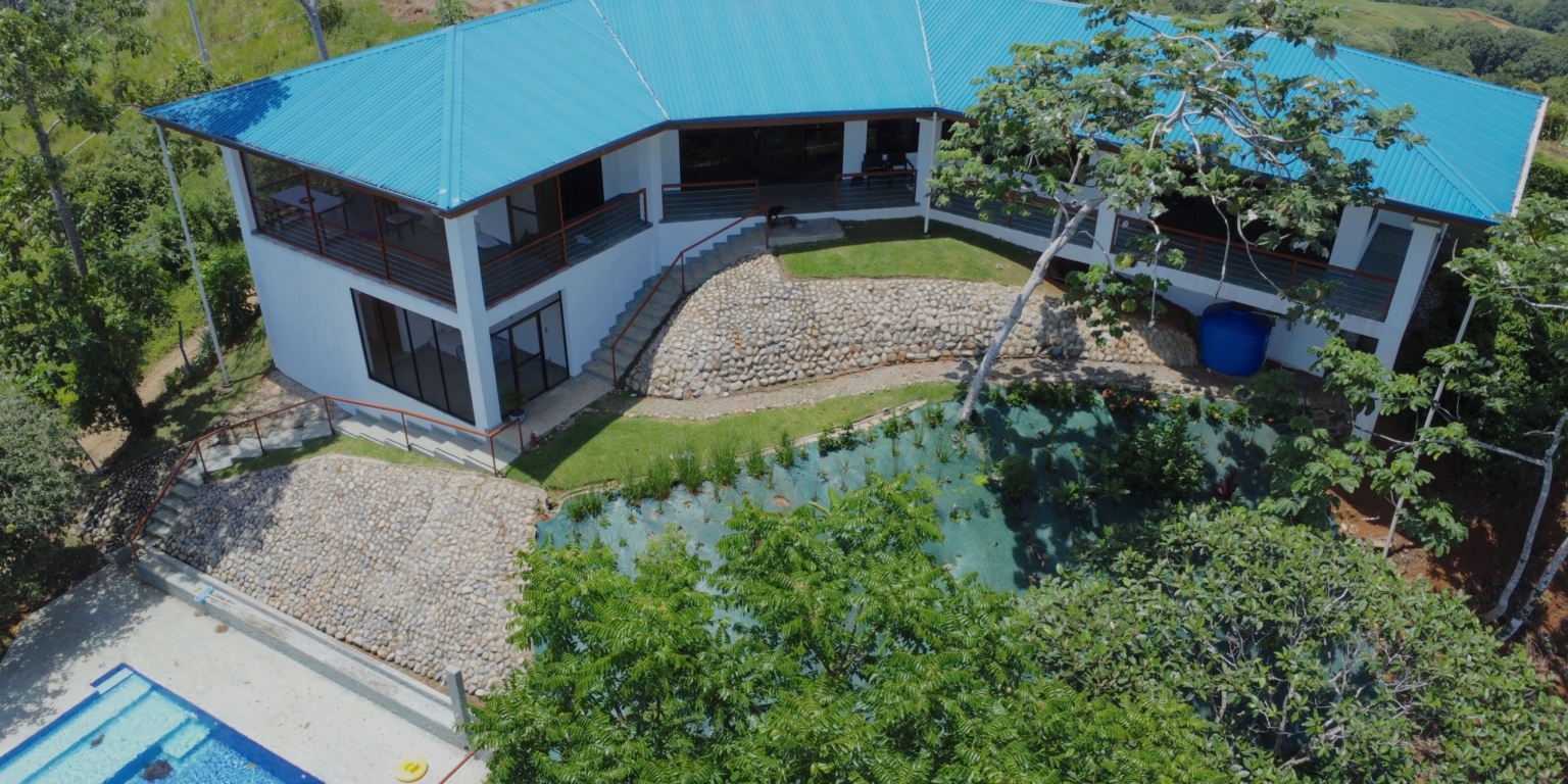 Ocean & Mountain 360 Degree Views from this 3-Bedroom Home With Pool in Platanillo above Dominical Costa Rica