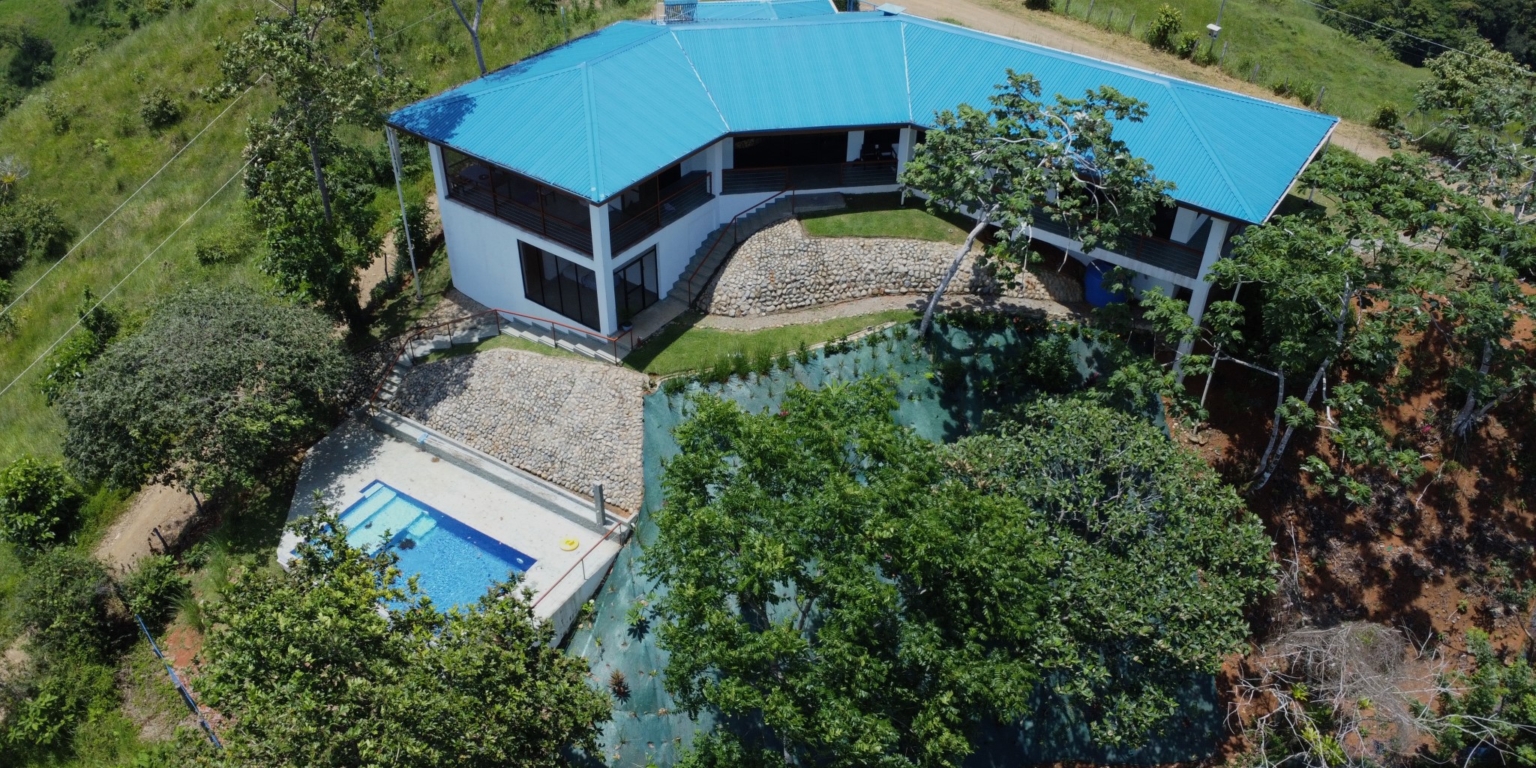 Ocean & Mountain 360 Degree Views from this 3-Bedroom Home With Pool in Platanillo above Dominical Costa Rica