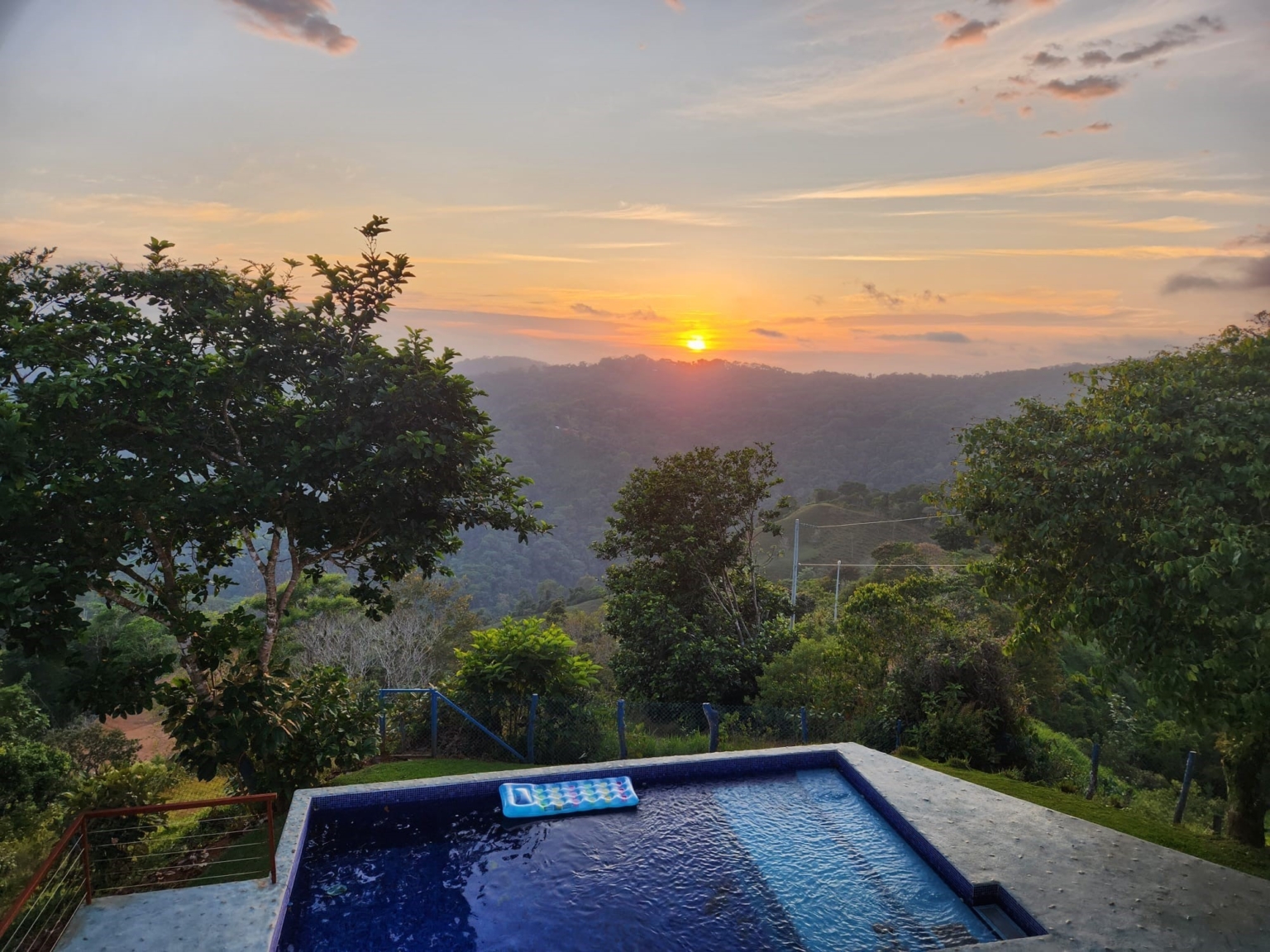 Ocean & Mountain 360 Degree Views from this 3-Bedroom Home With Pool in Platanillo above Dominical Costa Rica