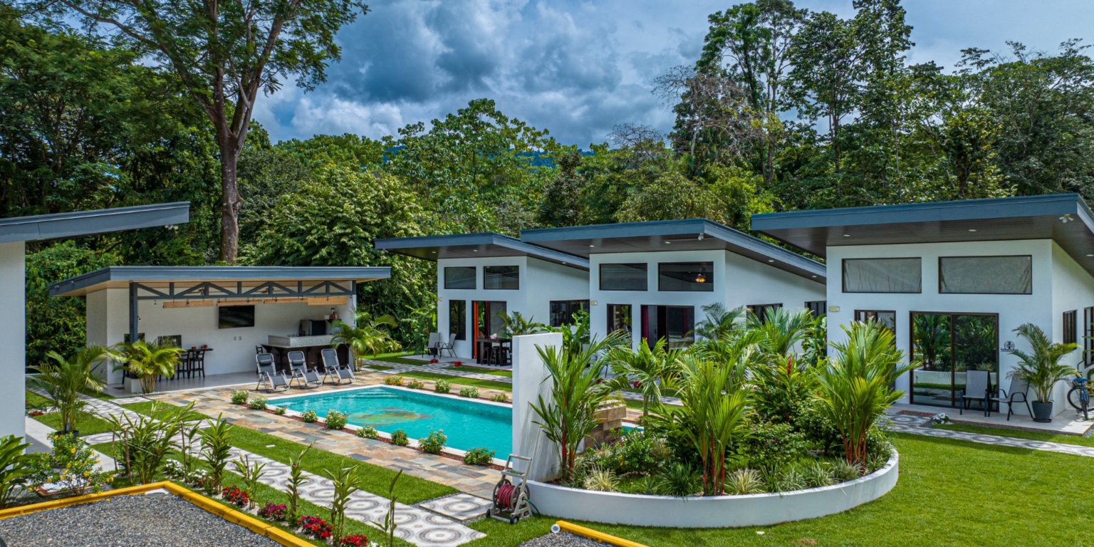 Villa with 2-Bedrooms Plus 2 Rental Casitas & Big Pool in an Amazing Location Walking Distance to Town in Uvita Costa Rica Villa with 2-Bedrooms Plus 2 Rental Casitas & Big Pool in an Amazing Location Walking Distance to Town in Uvita Costa Rica