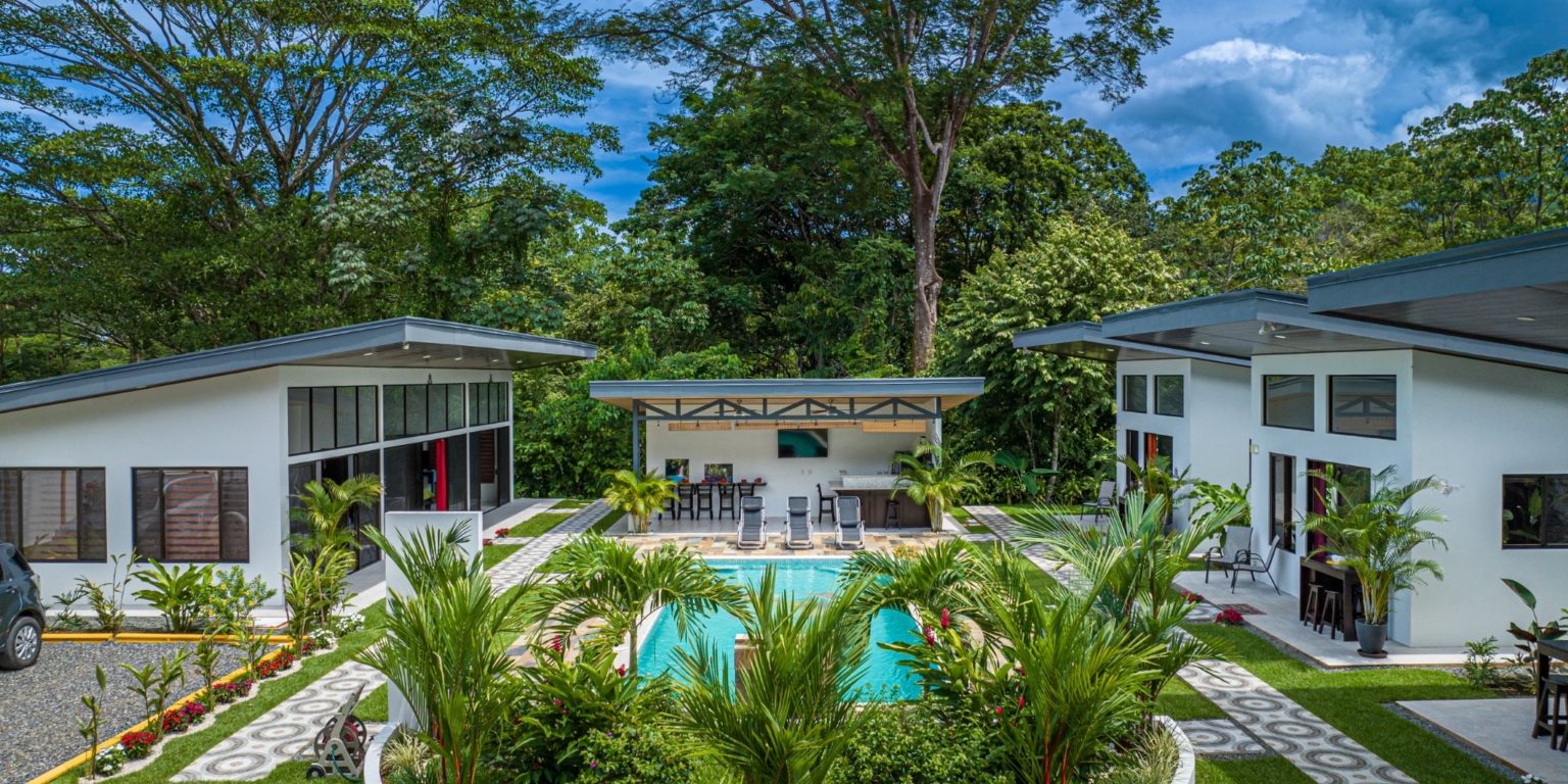 Villa with 2-Bedrooms Plus 2 Rental Casitas & Big Pool in an Amazing Location Walking Distance to Town in Uvita Costa Rica Villa with 2-Bedrooms Plus 2 Rental Casitas & Big Pool in an Amazing Location Walking Distance to Town in Uvita Costa Rica