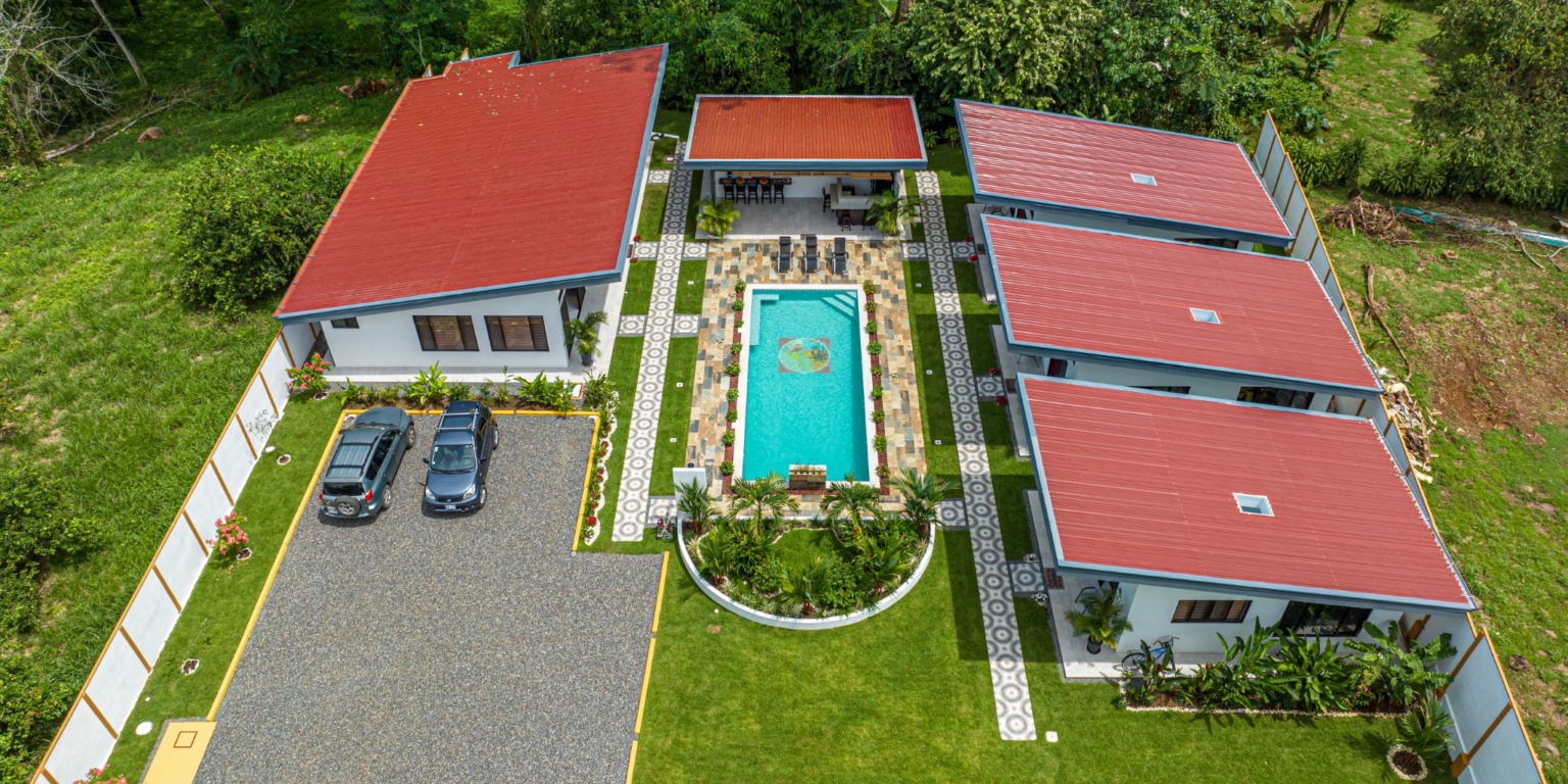 Villa with 2-Bedrooms Plus 2 Rental Casitas & Big Pool in an Amazing Location Walking Distance to Town in Uvita Costa Rica Villa with 2-Bedrooms Plus 2 Rental Casitas & Big Pool in an Amazing Location Walking Distance to Town in Uvita Costa Rica