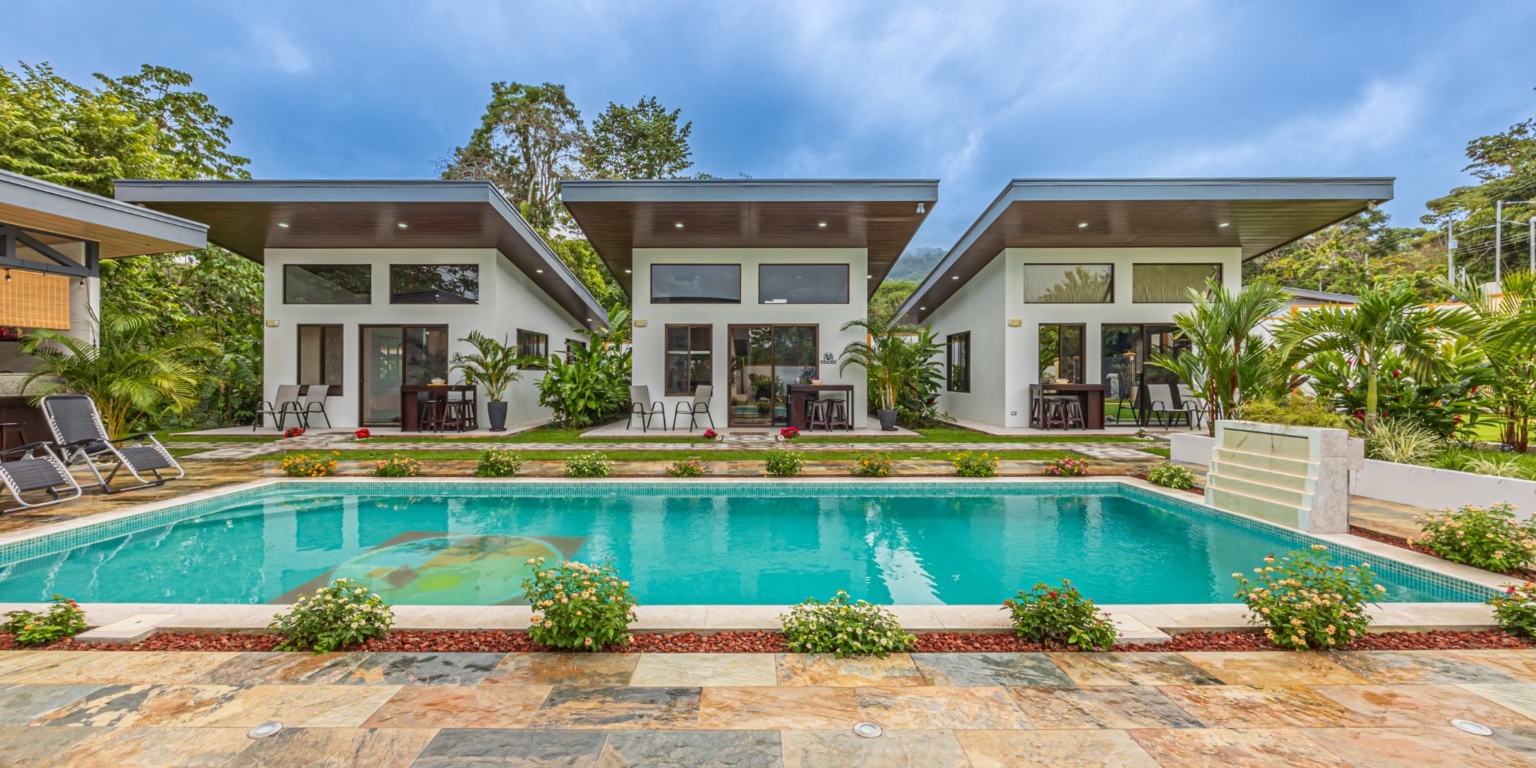 Villa with 2-Bedrooms Plus 2 Rental Casitas & Big Pool in an Amazing Location Walking Distance to Town in Uvita Costa Rica Villa with 2-Bedrooms Plus 2 Rental Casitas & Big Pool in an Amazing Location Walking Distance to Town in Uvita Costa Rica