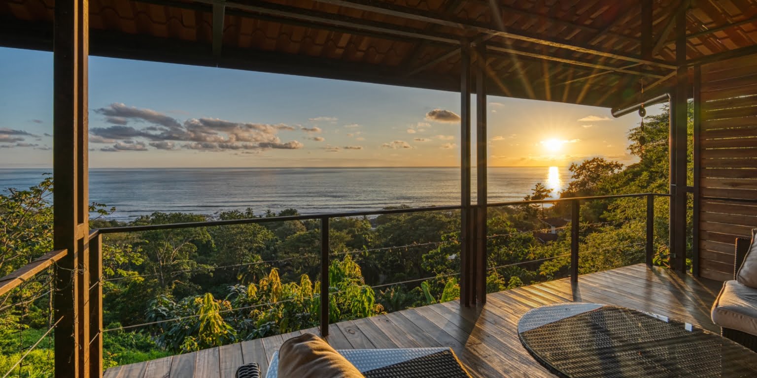 White Water Ocean & Sunset View 3-Bedroom Home in a Gated Community in Dominical Costa Rica White Water Ocean & Sunset View 3-Bedroom Home in a Gated Community in Dominical Costa Rica